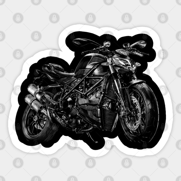 Motorcycle Motorcycle Sticker TeePublic